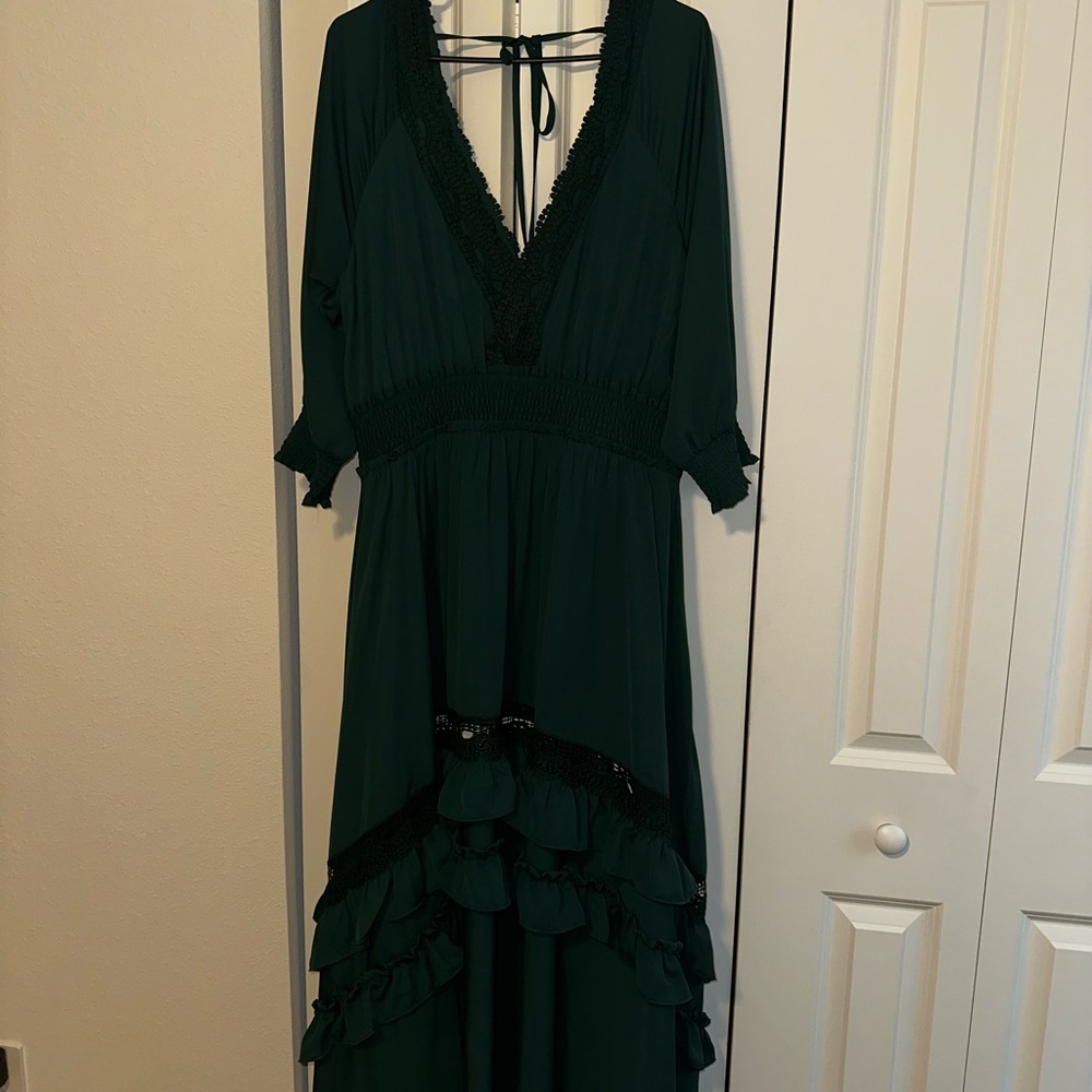 Baltic Born Deep Green Long Sleeve Dress - Picture 4 of 4